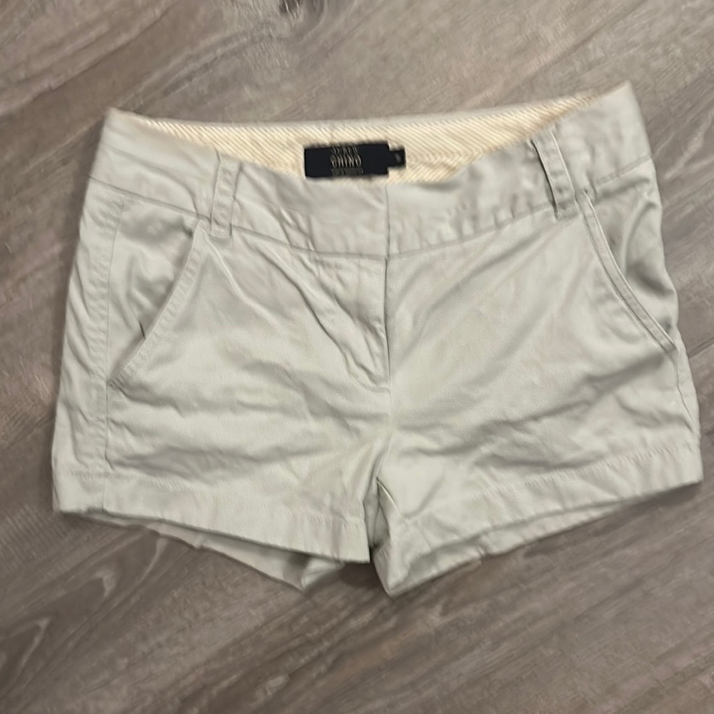 J. Crew Cream High Waist Shorts